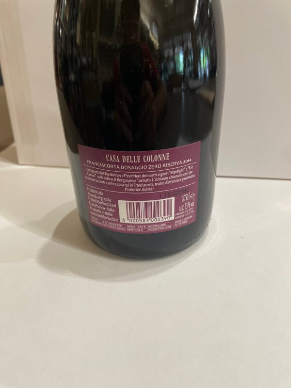 Casa delle Colonne retro Fratelli Berlucchi Franciacorta DOCG "Casa delle Colonne" Zero 2014