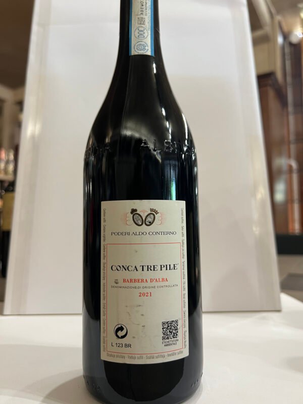 aldo conterno conca tre pile retro Poderi Aldo Conterno "Conca Tre Pile" Barbera d'Alba DOC 2021