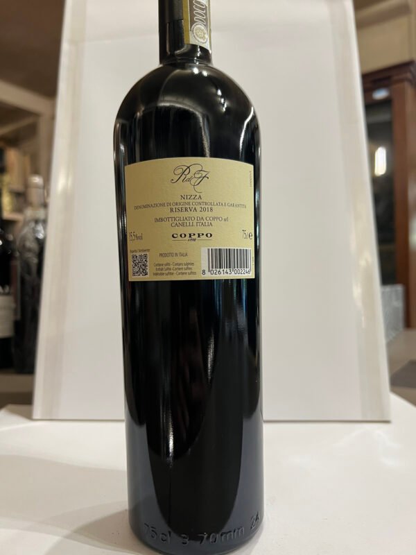 coppo nizza riserva retro Coppo "Riserva della Famiglia" Nizza DOCG Riserva 2018