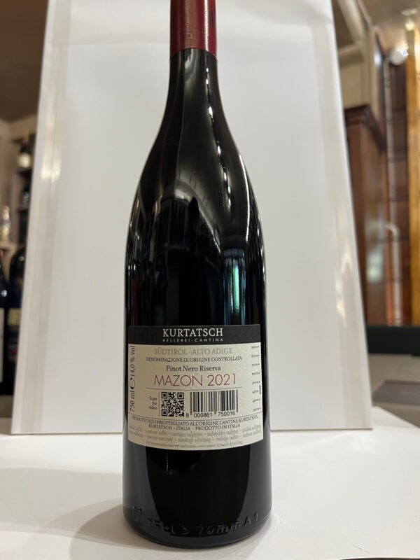kustatsch mazon retro Kurtatsch "Mazon" Pinot Nero Riserva Alto Adige DOC 2021