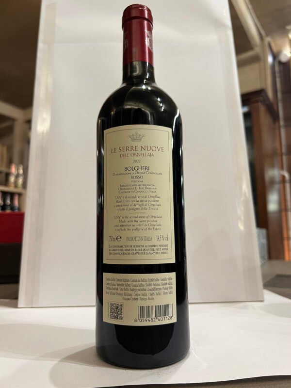 le serre nuove 2022 retro Ornellaia Bolgheri DOC "Le Serre Nuove" 2022