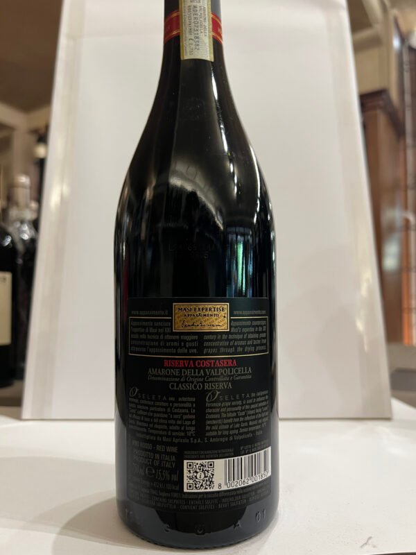 masi costasera riserva retro Masi Costasera Amarone Valpolicella Classico DOCG 2018