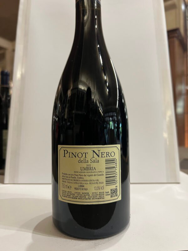 pinot nero della sala 2022 retro Marchesi Antinori Pinot Nero Umbria IGT "Castello della Sala" 2022